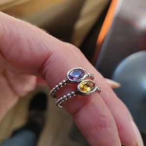 Sterling Silver Stackable rings set of two